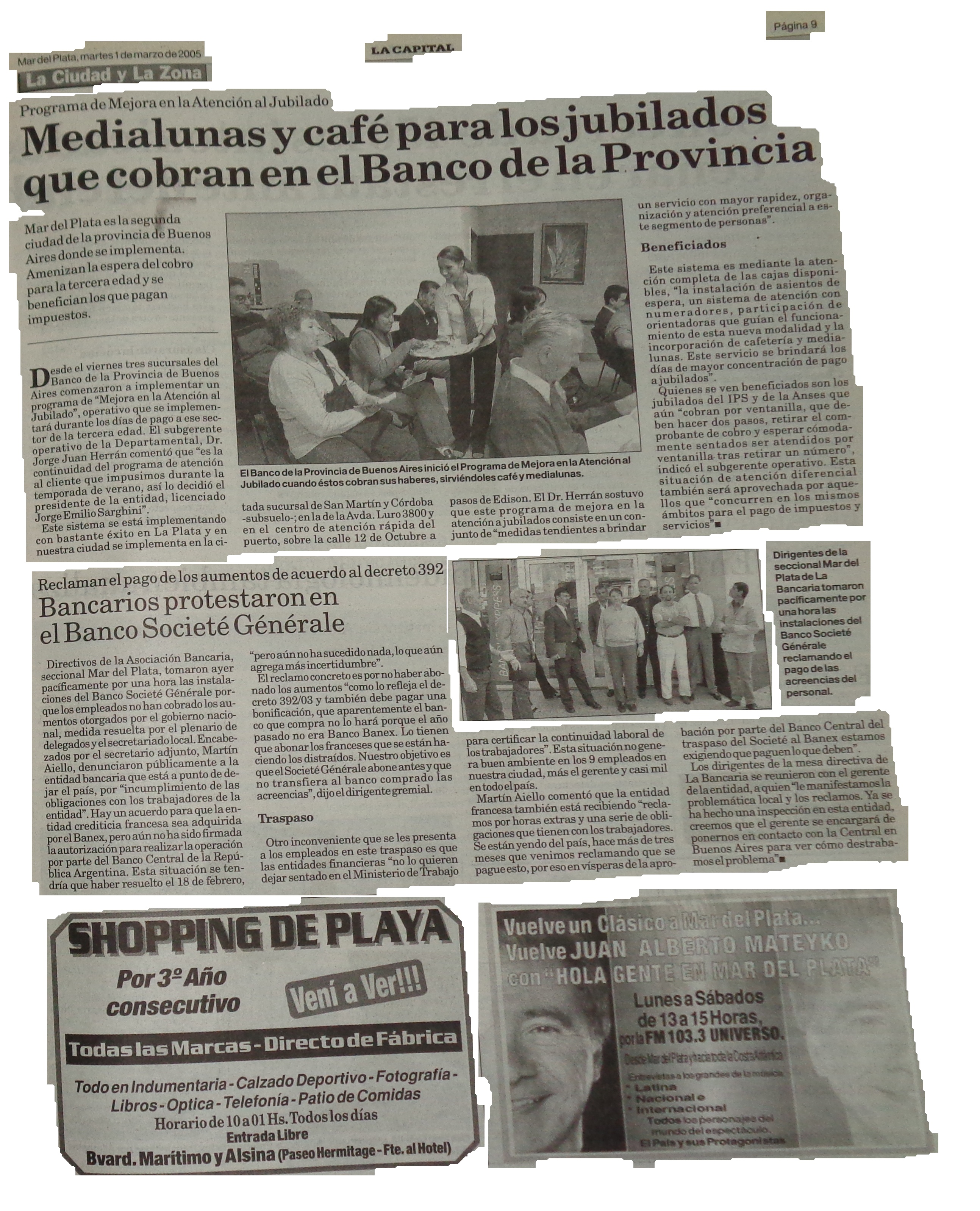 Objetos individuales segmentados sobre una p&aacute;gina de prensa, con cada bloque aislado y etiquetado
